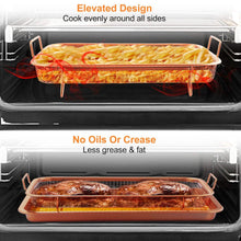 Load image into Gallery viewer, Crispy Tray Set Non Stick Grill Basket
