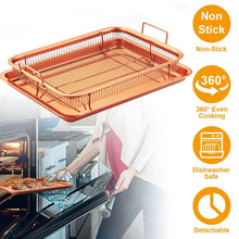Load image into Gallery viewer, Crispy Tray Set Non Stick Grill Basket
