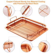 Load image into Gallery viewer, Crispy Tray Set Non Stick Grill Basket
