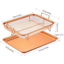 Load image into Gallery viewer, Crispy Tray Set Non Stick Grill Basket
