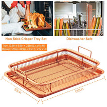 Load image into Gallery viewer, Crispy Tray Set Non Stick Grill Basket
