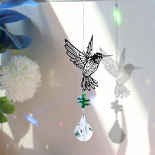 Load image into Gallery viewer, Crystal Garden Sun-catcher Hanging Crystals Prisms Ornament For Window Glass Chandelier Solar Hummingbird Owl Wind Chimes Rainbow Chaser  Garden Hanging  Curtain Pendant Home Decor Gift Boxed Sun Catcher Gift Idea For Mom Friends Grandma Hummingbird
