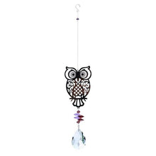 Load image into Gallery viewer, Crystal Garden Sun-catcher Hanging Crystals Prisms Ornament For Window Glass Chandelier Solar Hummingbird Owl Wind Chimes Rainbow Chaser  Garden Hanging  Curtain Pendant Home Decor Gift Boxed Sun Catcher Gift Idea For Mom Friends Grandma Hummingbird
