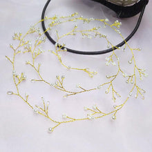 Load image into Gallery viewer, Crystal Pearl Hair Belt Wedding Bridal Hair Ornaments Hair Jewelry Decorations for Brides Wedding Gorgeous Hair Accessories For Women
