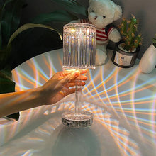 Load image into Gallery viewer, Crystal Table Lamp LED Diamond Touch Bedside Atmosphere Light RGB Remote Control Romantic Night Light Decorative Table Lamp Cute Study Lamps for Bedroom Décor
