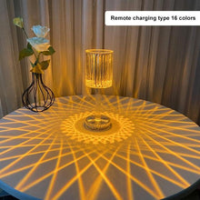 Load image into Gallery viewer, Crystal Table Lamp LED Diamond Touch Bedside Atmosphere Light RGB Remote Control Romantic Night Light Decorative Table Lamp Cute Study Lamps for Bedroom Décor

