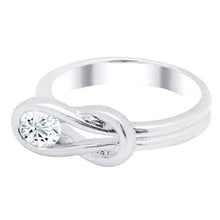 Load image into Gallery viewer, Cubic Zirconia Love Knot Ring

