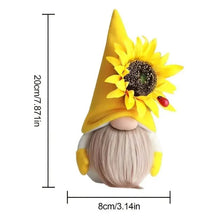 Load image into Gallery viewer, Cuddly Sunflower Bee Doll Ornament
