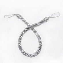Load image into Gallery viewer, Curtain Tie Backs Gold Handmade Weave Curtain Holder Clip Buckle Rope Home Decorative Room Accessories Curtain Tieback Curtain Handmade Tiebacks Ropes Holdbacks 74CM
