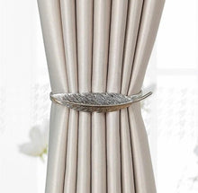 Load image into Gallery viewer, Curtain Tieback High Quality Elastic Holder Hook Buckle Clip Pretty And Fashion Polyester Decorative Home Accessories Leaves Curtain Holder Holdback For Window Drapery Convenient Office Home Decoration Buckle Holdbacks Curtain Straps

