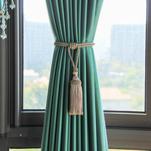 Load image into Gallery viewer, Curtain Tiebacks Tassel Curtain Clips Rope Curtain Tie Backs Holdbacks Decorative  Curtain Holder Accessories For Drape Curtain Holdbacks Braided Buckle Home Decorative Window Drapery Ball Tassels Tieback 50cm
