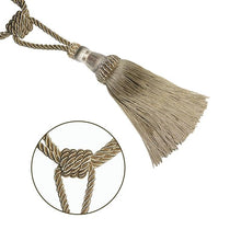 Load image into Gallery viewer, Curtain Tiebacks Tassel Curtain Clips Rope Curtain Tie Backs Holdbacks Decorative  Curtain Holder Accessories For Drape Curtain Holdbacks Braided Buckle Home Decorative Window Drapery Ball Tassels Tieback 50cm
