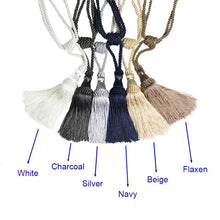 Load image into Gallery viewer, Curtain Tiebacks Tassel Curtain Clips Rope Curtain Tie Backs Holdbacks Decorative  Curtain Holder Accessories For Drape Curtain Holdbacks Braided Buckle Home Decorative Window Drapery Ball Tassels Tieback 50cm
