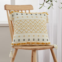 Load image into Gallery viewer, Cushion Cover Cotton Linen Pillowcase Tufted Beige Decorative Fashionable Cotton Hand-Woven Throw Pillow Covers Tufted  Pillow Covers  Bedroom Throw Pillow Cushion For Bed Home
