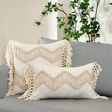 Load image into Gallery viewer, Cushion Cover Cotton Linen Pillowcase Tufted Beige Decorative Fashionable Cotton Hand-Woven Throw Pillow Covers Tufted  Pillow Covers  Bedroom Throw Pillow Cushion For Bed Home
