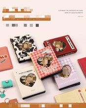 Load image into Gallery viewer, Custom 64 Card Photo Album Mini Collect Book 3 Inch For Polaroid Photo Card Photocard Ring Binder Cover Refillable Notebook Photo Album
