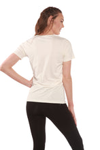 Load image into Gallery viewer, Custom Printed Women's Bamboo/Cotton Short Sleeve Scoop Neck Graphic T-Shirt
