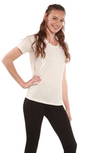 Load image into Gallery viewer, Custom Printed Women's Bamboo/Cotton Short Sleeve Scoop Neck Graphic T-Shirt
