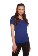 Load image into Gallery viewer, Custom Printed Women's Bamboo/Cotton Short Sleeve Scoop Neck Graphic T-Shirt
