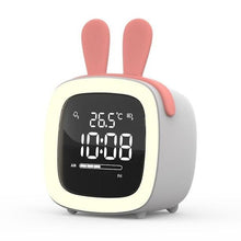 Load image into Gallery viewer, Cut Digital Alarm Clock Cartoon Night Light Desk Alarm Clock Cute Toddler Alarm Clock Dimming Sleep Training Clock with Night Light Kids Wake Up Clock USB Rechargeable Easy Setting Kids Clocks for Bedrooms Rechargeable Battery Christmas gift for Kids
