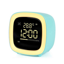 Load image into Gallery viewer, Cut Digital Alarm Clock Cartoon Night Light Desk Alarm Clock Cute Toddler Alarm Clock Dimming Sleep Training Clock with Night Light Kids Wake Up Clock USB Rechargeable Easy Setting Kids Clocks for Bedrooms Rechargeable Battery Christmas gift for Kids
