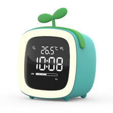 Load image into Gallery viewer, Cut Digital Alarm Clock Cartoon Night Light Desk Alarm Clock Cute Toddler Alarm Clock Dimming Sleep Training Clock with Night Light Kids Wake Up Clock USB Rechargeable Easy Setting Kids Clocks for Bedrooms Rechargeable Battery Christmas gift for Kids
