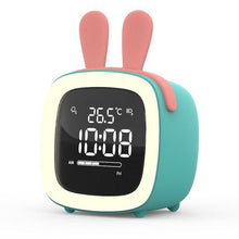 Load image into Gallery viewer, Cut Digital Alarm Clock Cartoon Night Light Desk Alarm Clock Cute Toddler Alarm Clock Dimming Sleep Training Clock with Night Light Kids Wake Up Clock USB Rechargeable Easy Setting Kids Clocks for Bedrooms Rechargeable Battery Christmas gift for Kids
