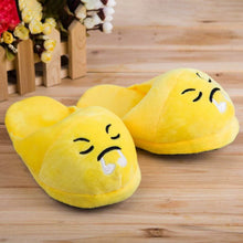 Load image into Gallery viewer, Cute And Fun Plush Emoji Slippers

