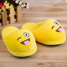 Load image into Gallery viewer, Cute And Fun Plush Emoji Slippers
