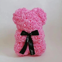 Load image into Gallery viewer, Cute artificial rose flower teddy bears gift box for home decor - Christmas Valentine's Day wedding day presents
