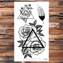 Load image into Gallery viewer, Cute Black Birds Temporary Waterproof Stickers Tattoo Flower Body Elegant Bird Butterfly Style For Womens
