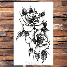 Load image into Gallery viewer, Cute Black Birds Temporary Waterproof Stickers Tattoo Flower Body Elegant Bird Butterfly Style For Womens
