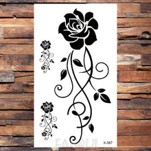 Load image into Gallery viewer, Cute Black Birds Temporary Waterproof Stickers Tattoo Flower Body Elegant Bird Butterfly Style For Womens
