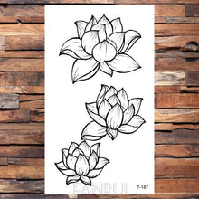 Load image into Gallery viewer, Cute Black Birds Temporary Waterproof Stickers Tattoo Flower Body Elegant Bird Butterfly Style For Womens
