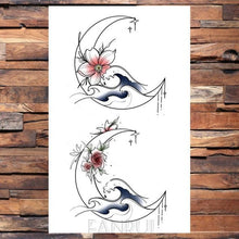 Load image into Gallery viewer, Cute Black Birds Temporary Waterproof Stickers Tattoo Flower Body Elegant Bird Butterfly Style For Womens

