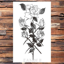 Load image into Gallery viewer, Cute Black Birds Temporary Waterproof Stickers Tattoo Flower Body Elegant Bird Butterfly Style For Womens
