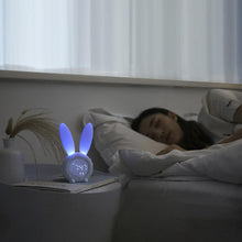 Load image into Gallery viewer, Cute Bunny Ear LED Digital Alarm Clock Electronic Kids Alarm Clock for Kids Children's Alarm Clocks for Girls Boys Bedroom Night Light for Kids Touch Control and Snoozing with USB Sound Control Rabbit Night Lamp Desk Clock Home Decoration
