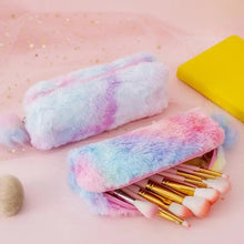 Load image into Gallery viewer, Cute Candy Color Creative Plush Students  Pencil Case Soft Stationery Large Capacity Pouch For Girls
