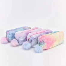Load image into Gallery viewer, Cute Candy Color Creative Plush Students  Pencil Case Soft Stationery Large Capacity Pouch For Girls
