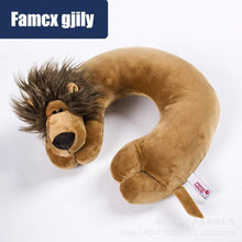 Load image into Gallery viewer, Cute Cartoon Animal U-shaped Memory Travel Pillow Neck Support Headrest Office Car Airplane Sleep  Soft Travel Neck Pillow Animal for Neck &amp; Head Support Cute Wild Life Stuffed Pillow Accessory for Naps Novelty Stuffed Animal For Adults And Children
