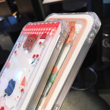 Load image into Gallery viewer, Cute Cartoon Wallet Card Pocket Holder Phone Case For iPhone 14 Pro Max 13 12 11 X XR XS 7 8 Plus Transparent Shockproof Cartoon Phone Case For iPhone Unique Funny Phone Case Design
