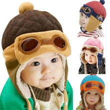 Load image into Gallery viewer, Cute Cartoon Winter Warm Baby Earflap Full Cover Beanies Classic Fur Soft Baby Hats For Girls And Boys Winter Beanies
