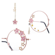 Load image into Gallery viewer, Cute Clear Optical Glasses Frame Women Round Frame Retro Eyeglasses  Decoration Eyewear Blue Light Blocking Glasses Women Thick Round Rim Frame Ladies Eyeglasses

