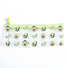 Load image into Gallery viewer, Cute Fruit Theme Pencil Case Unique Design Avocado Pattern Transparent Pencil Pouch School Pencil Bag For Students
