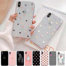 Load image into Gallery viewer, Cute Hearts Pattern Slim Thin Soft Shockproof Silicone Protective Case Case For Iphone 11 Case Cover Silicone Soft Cover For Iphone 5 5s Se 2020 6s 7 8 Plus Xs 11 Pro Max X Xr
