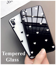 Load image into Gallery viewer, Cute Hearts Pattern Slim Thin Soft Shockproof Silicone Protective Case Cover For Xiaomi Redmi 9 8 A 9C 7A Case small Love Heart Hard Glass Cover For Redmi Note 11 10 9s 9 pro max 7 8 Pro 10X 5G Give Strap
