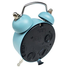 Load image into Gallery viewer, Cute Mini Metal Round Alarm Clock Desk Table Electronic Digital Clock Twin Bell Alarm Clock Metal Frame 3D Dial with Backlight Function Desk Table Clock for Home &amp; Office Bedroom Living Room Alarm Clock Creative Home Decoration
