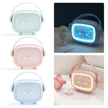Load image into Gallery viewer, Cute Night Light Alarm Clock Timing Countdown Alarm Clock  Kids Alarm Clock Pink for Girls Bedroom Ok to Wake Children's Sleep Trainer Wake Up Light &amp; Night Light LED Smart Kids Alarm Clock Night Light For Home Decor
