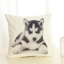 Load image into Gallery viewer, Cute Pet Dog Printed Cushion Cover Linen Pillow Cover Decorative Throw Pillow Cover For Sofa Chair Home
