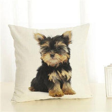 Load image into Gallery viewer, Cute Pet Dog Printed Cushion Cover Linen Pillow Cover Decorative Throw Pillow Cover For Sofa Chair Home
